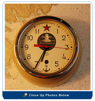 Russian Submarine 8-Day Bulkhead Clock