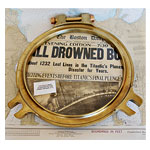 18" Solid Brass Porthole Cover